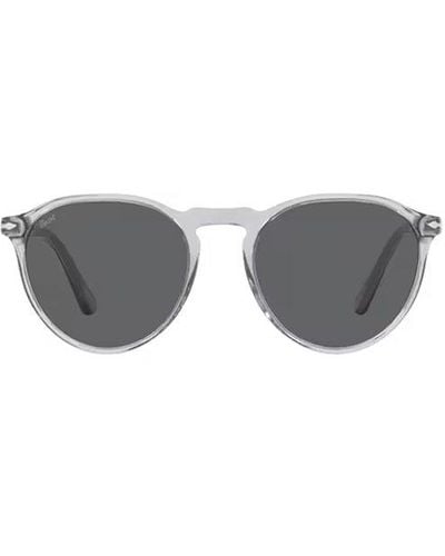 Persol Round Frame Sunglasses - Gray