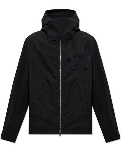 Jacquemus Cotton-blend Hooded Jacket - Black