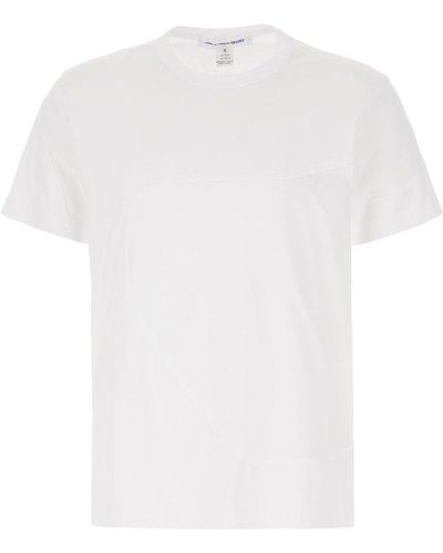 Comme des Garçons Short-sleeved Crewneck T-shirt - White