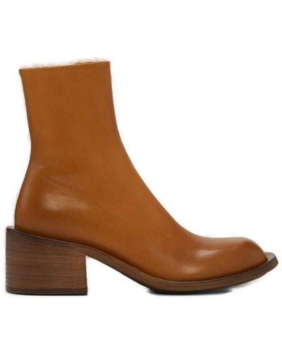 Marsèll Round Toe Ankle Boots - Brown