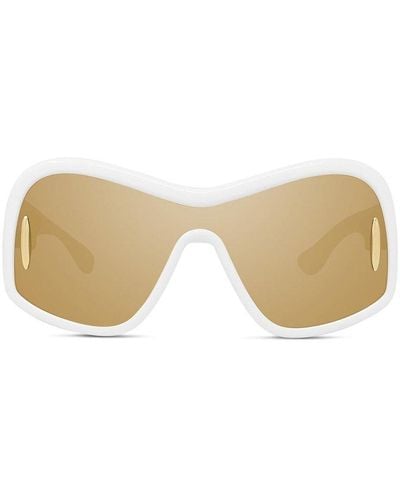 Loewe Shield Frame Sunglasses - Natural