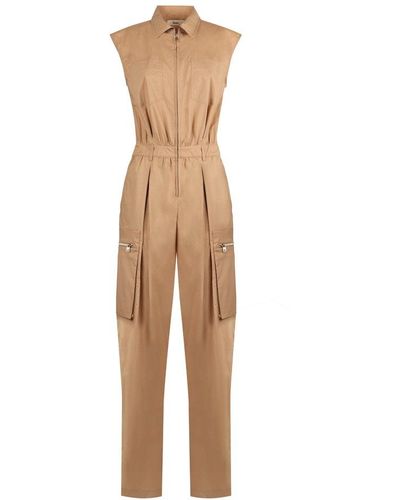 Herno Cotton Jumpsuit - Natural