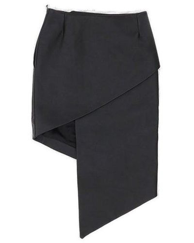 Vetements Spiral Asymmetric Skirt - Black