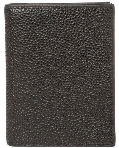 Thom Browne Stripe-detailed Bi-fold Cardholder - Black