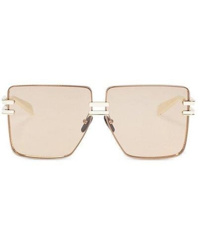 BALMAIN EYEWEAR Square Frame Oversized Sunglasses - Natural