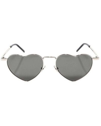 Saint Laurent Heart Shaped Sunglasses - Black