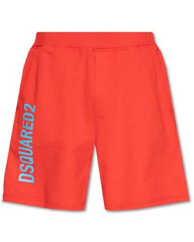 DSquared² Shorts With Logo - Red