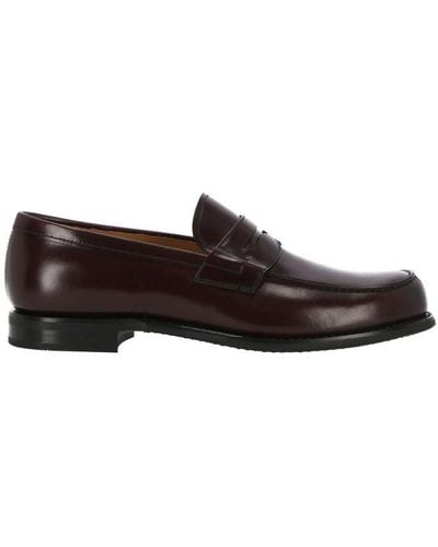 Church's Penny-slot Leather Loafers - Brown