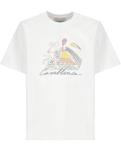 Casablanca Jeu De Crayon T-shirt - White