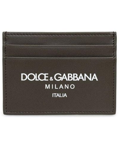 Dolce & Gabbana Logo Printed Cardholder - Black