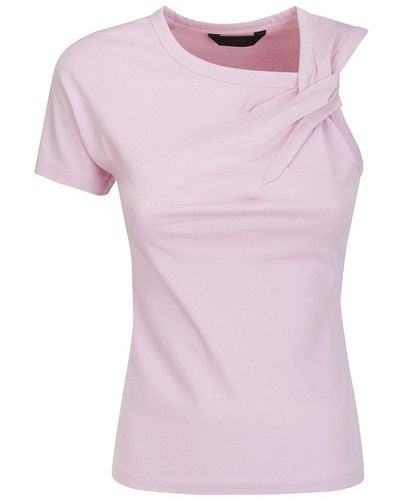 Juun.J Twist Detailed T-shirt - Pink