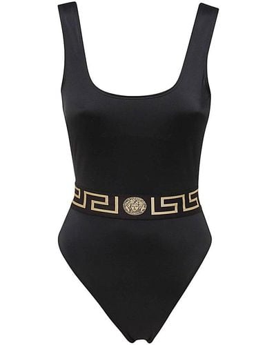 Versace Sleeveless One-piece Swimsuit - Black
