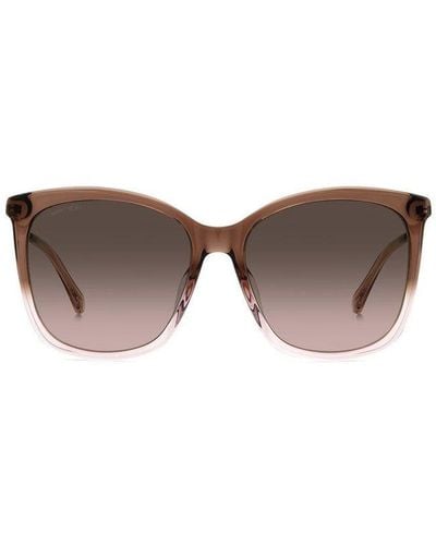 Jimmy Choo Square-frame Sunglasses - Brown