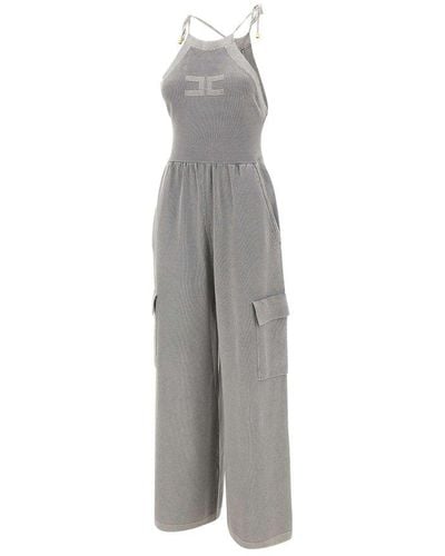 Elisabetta Franchi Cotton Jumpsuit - Grey