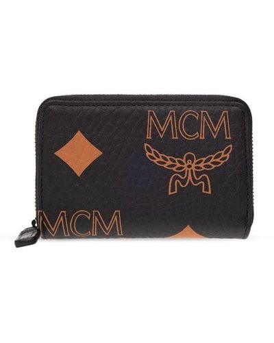 MCM Monogrammed Wallet - Black