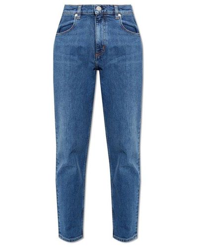 Theory Tapered Leg Jeans, - Blue