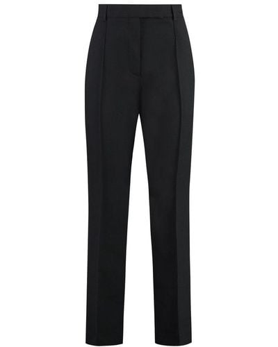 Acne Studios Wool Blend Tailored Trousers - Black