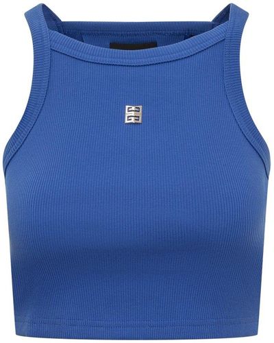 Givenchy Short Tank Top - Blue