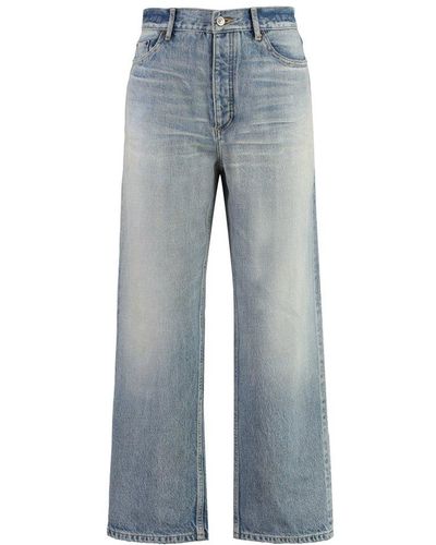 Balenciaga 5-pocket Straight-leg Jeans - Blue