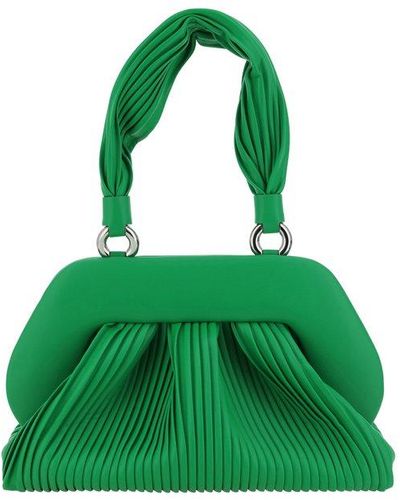 THEMOIRÈ Tia Pleated Top Handle Bag - Green