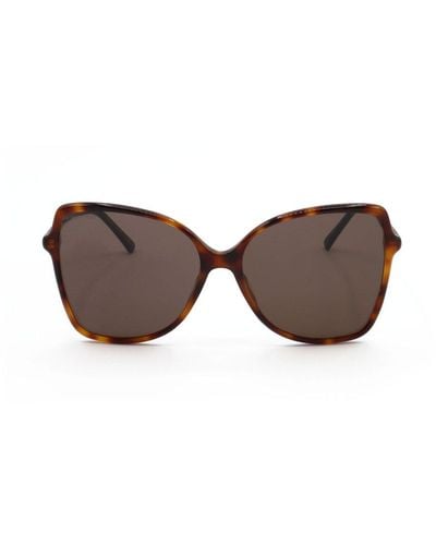 Jimmy Choo Fede Butterfly Frame Sunglasses - Brown