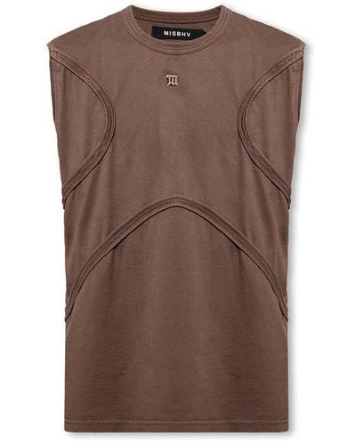 Brown Sleeveless t-shirts for Men | Lyst