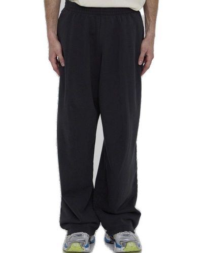 Balenciaga Destroyed Track Trousers - Black