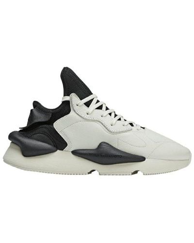 Y-3 Kaiwa Panelled Lace-up Trainers - White