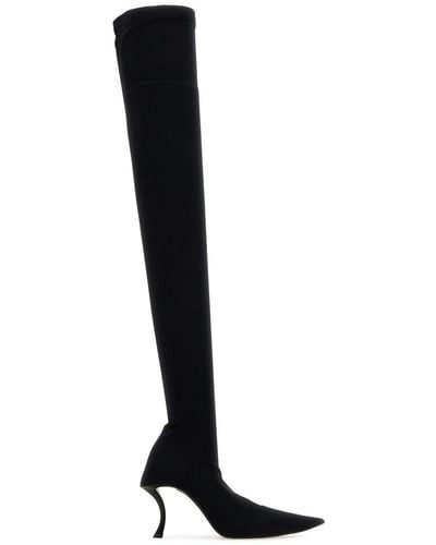 Balenciaga Hourglass Over-the-knee Boots - Black