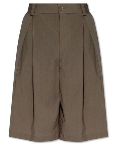 Emporio Armani Wool Shorts - Gray