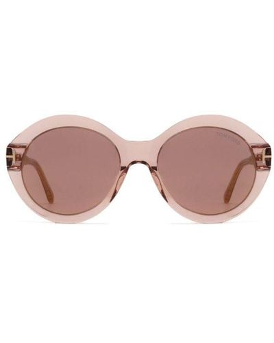 Tom Ford Round-frame Sunglasses - Pink