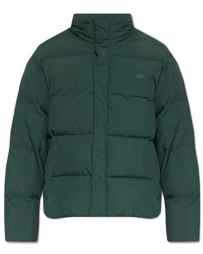 adidas Originals Down Jacket With Logo - Green