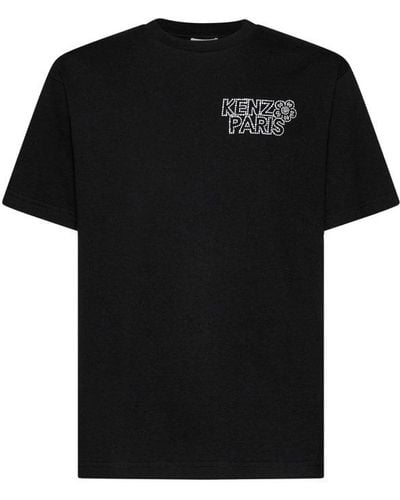 KENZO Constellation Monogram Printed Crewneck T-shirt - Black