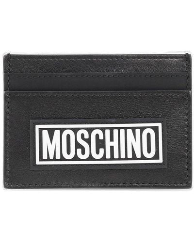 Moschino Logo Detailed Cardholder - Black