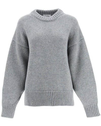 The Row Ophelia Knitted Sweater - Gray