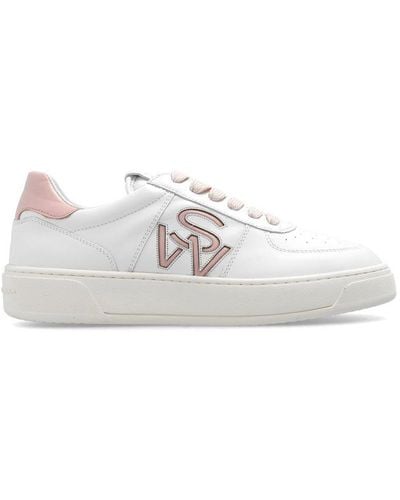 Stuart Weitzman Courtside Low-top Trainers - White