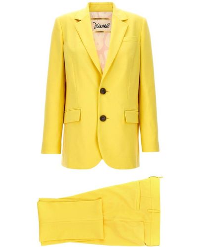 DSquared² Single-breasted Tailored Suit - Yellow