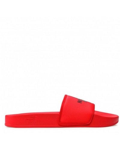 The North Face Logo Printed Open-toe Sandals - Red