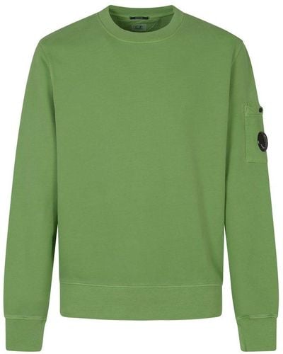 C.P. Company Logo-patch Crewneck Sweatshirt - Green