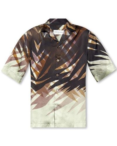 Dries Van Noten Short Sleeved Button-up Shirt - Multicolour