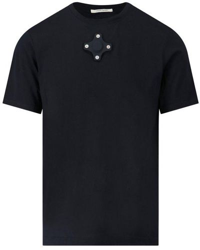 Craig Green Eyelet-detail Short-sleeved Crewneck T-shirt - Black