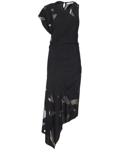 IRO Shanon Asymmetrical Long Dress - Black