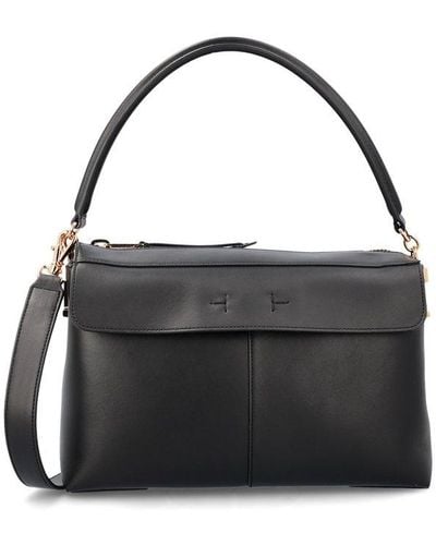 Tod's Luxe Leather Case Bag - Black