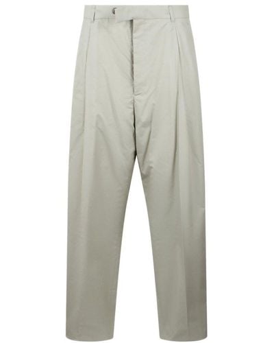 Dior High Waist Straight Leg Pants - Gray
