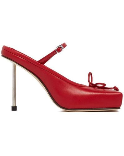 Jacquemus Les Chaussures Ballet Ballerina Heels - Red