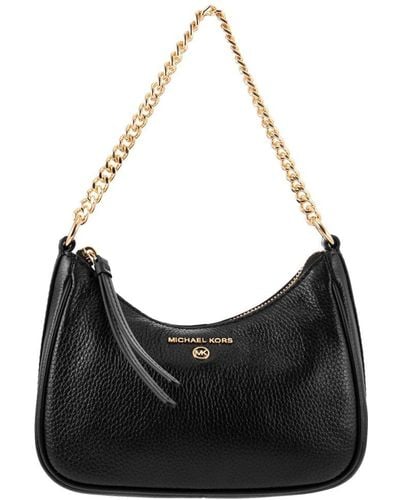 MICHAEL Michael Kors Small Shoulder Bag In Grained Leather - Black