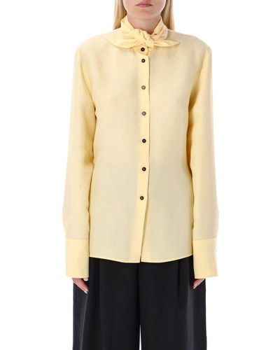 Jil Sander Silk Blend Shirt - Yellow