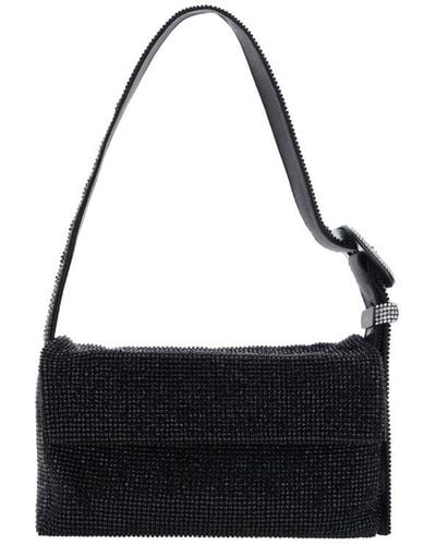 Benedetta Bruzziches Benedetta Bruzziche Embellished Buckle-detailed Shoulder Bag - Black