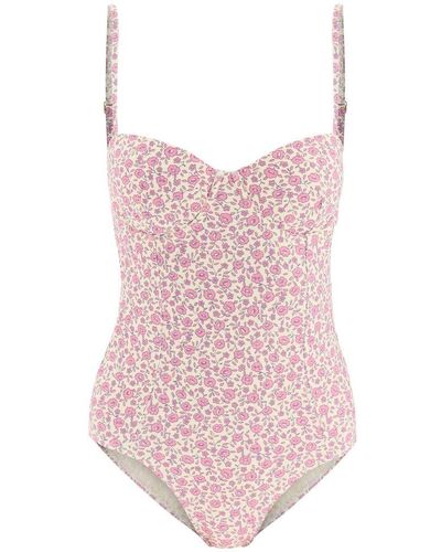 Tory Burch Floral One-piece Swimsuit - Pink