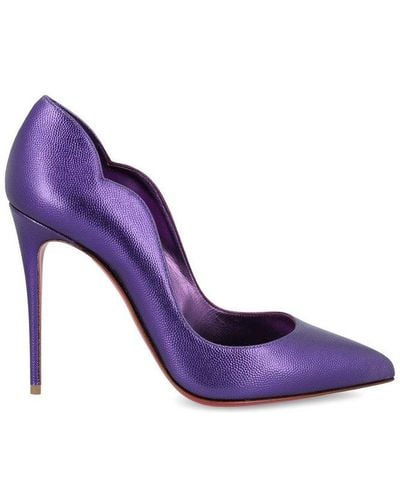Christian Louboutin Hot Chick Pointed Toe Court Shoes - Purple
